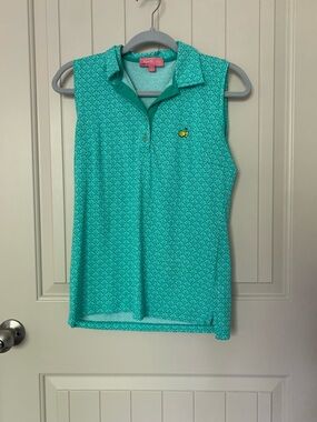 Masters Magnolia Lane Women’s Sleeveless Seafoam Green Top Size Small